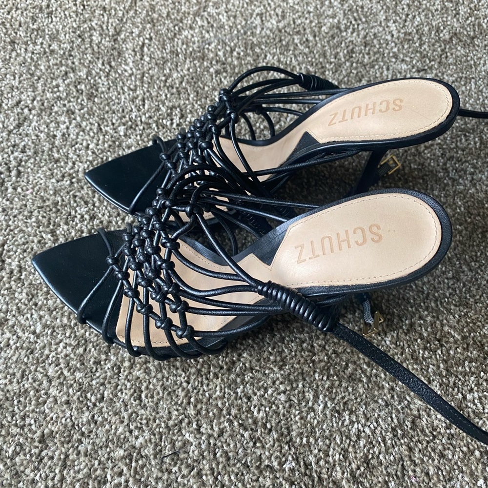 Shutz heels/sandals black
